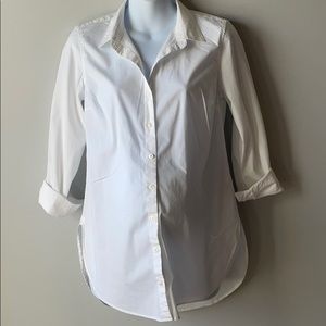 GAP Maternity white button up.